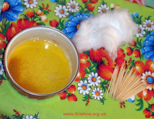 Вата, палочки и гхи - всё готово Вата, палочки и гхи - всё готово