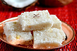 Кокосовые бурфи Кокосовые бурфи
