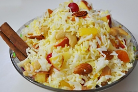 Сладкий плов с яблоками Сладкий плов с яблоками