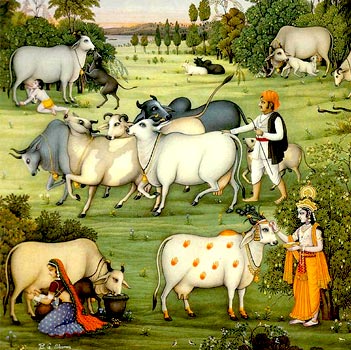 Кришна и коровы Кришна и коровы
